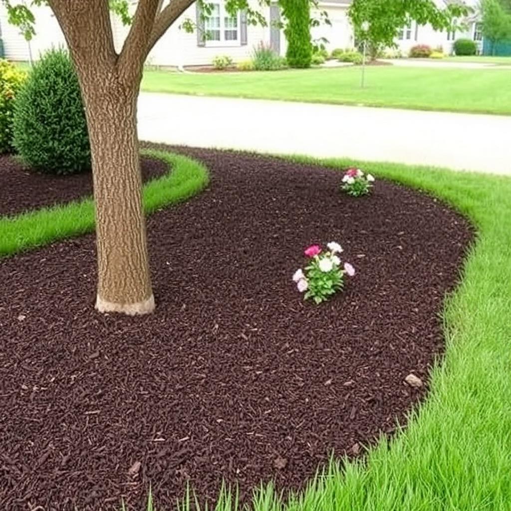 Mulch refresh · Papillion
