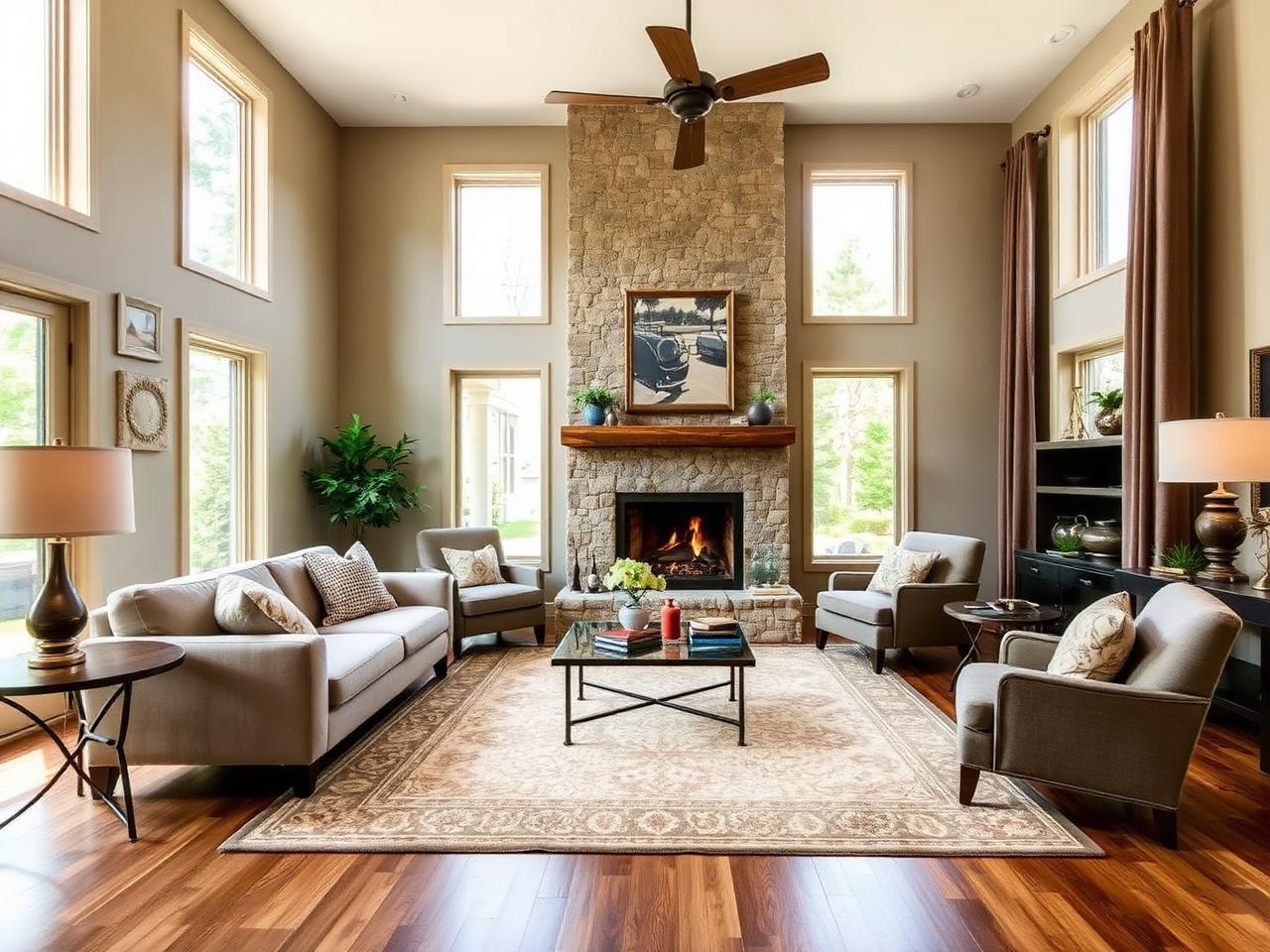 Staged great room · Gretna